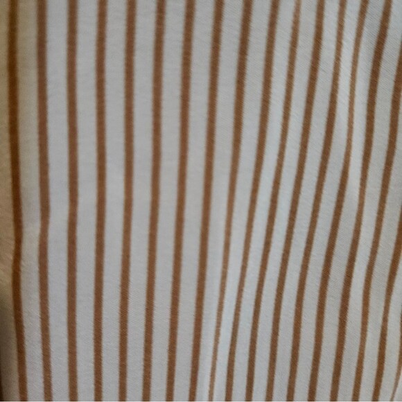 Rag and Bone Striped Silk Sleeveless Top in Tan / White - Picture 8 of 10